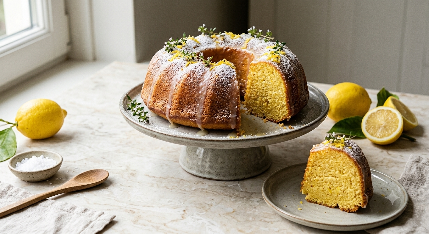 Smeuïge Olijfolie-citroencake